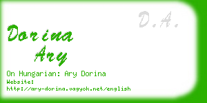 dorina ary business card